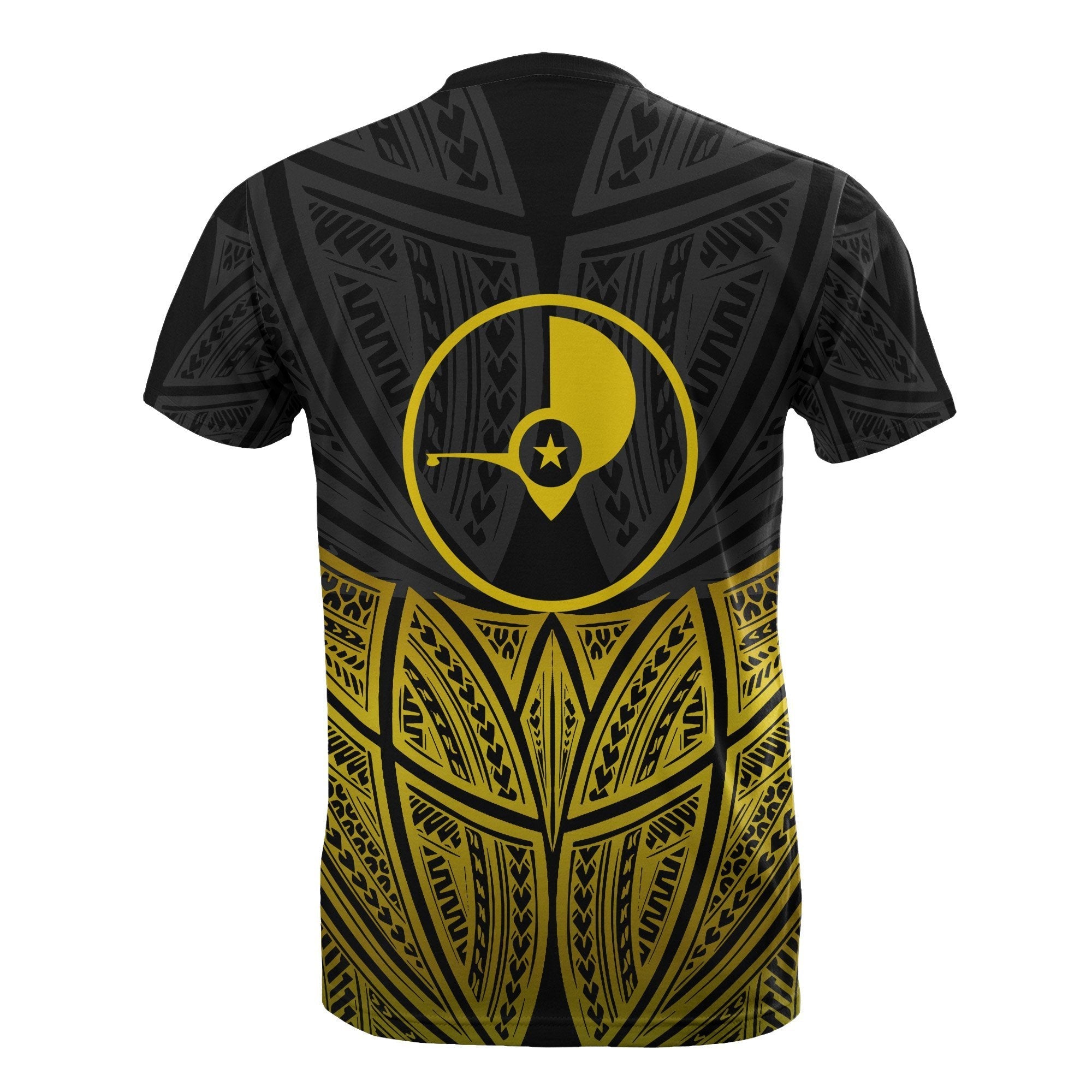 Vibe Hoodie Yap Polynesian T shirt Gold Pride Map And Seal - Vibe Hoodie Shop
