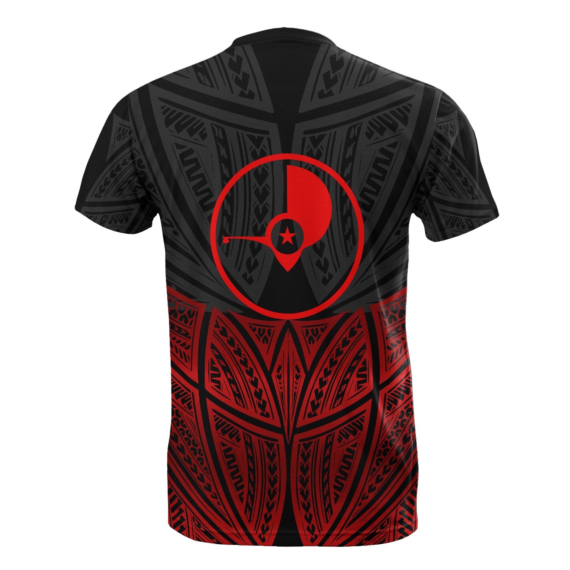 Vibe Hoodie Yap Polynesian T shirt Red Black Pride Map And Seal - Vibe Hoodie Shop