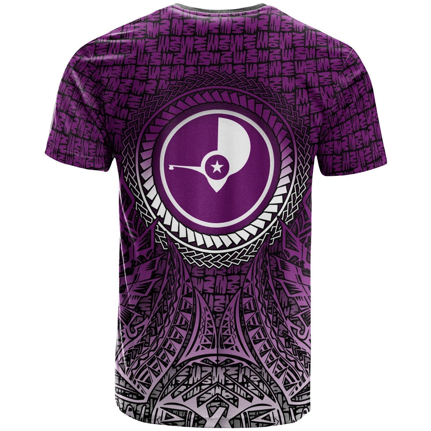 Vibe Hoodie Yap Micronesian T shirt - Circle Pattern Purple - Vibe Hoodie Shop