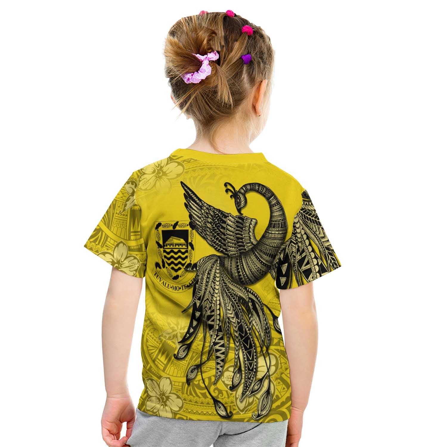 Tuvalu T shirt - Polynesian Phoenix Bird, Fairytales Bird Yellow - Vibe Hoodie Shop