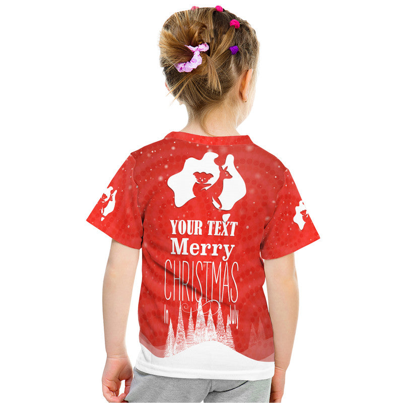 (Custom Personalised) Australia T Shirt Yulefest Australian Xmas Tree Snow LT9 - Vibe Hoodie Shop