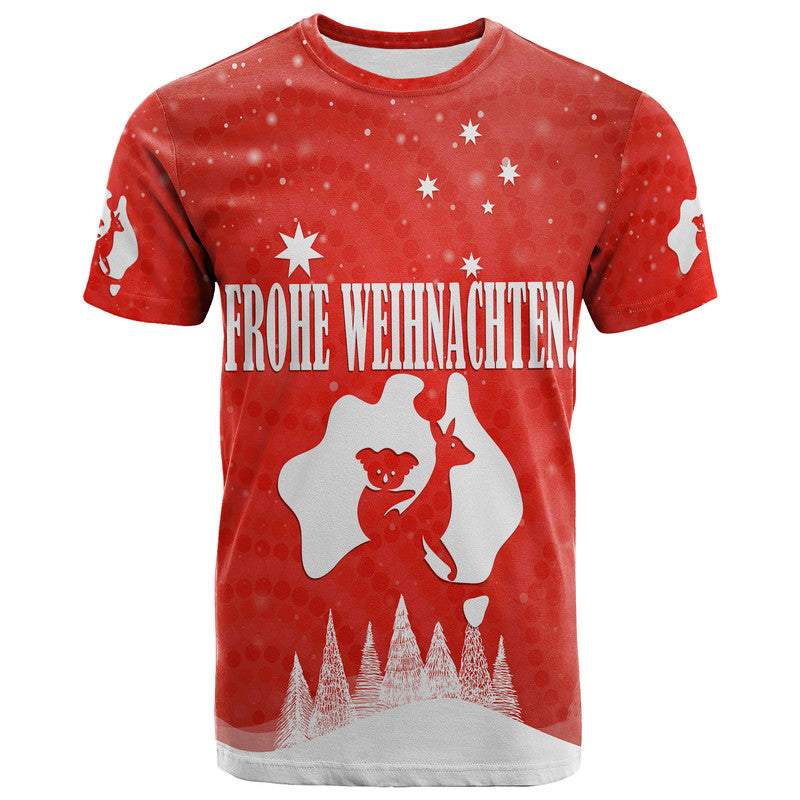 Australia T Shirt Yulefest Australian Xmas Tree Snow LT9 - Vibe Hoodie Shop