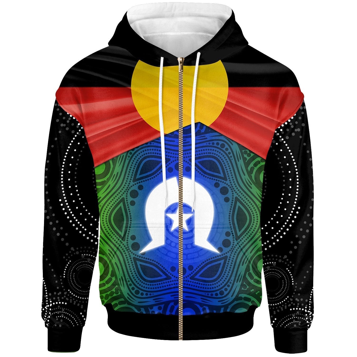 NAIDOC Zip - Up Hoodie - We Always Together - Vibe Hoodie Shop