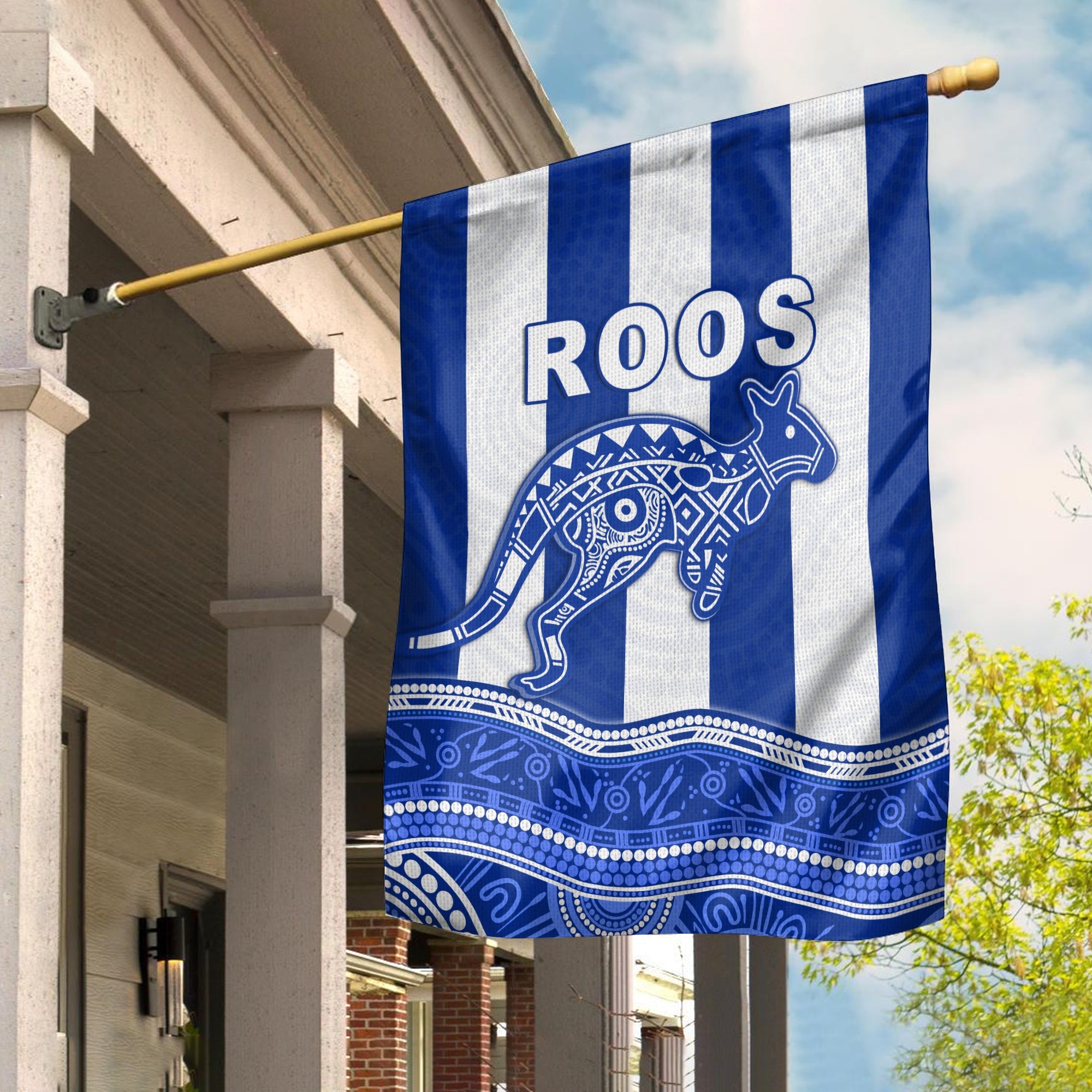 Roos Indigenous Flag North Melbourne Football - Vibe Hoodie Shop