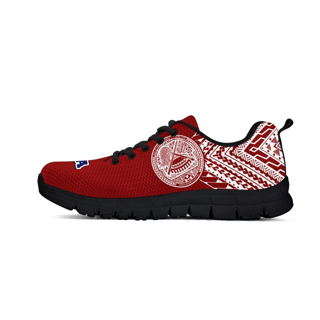 American Samoa Athletic Sneakers (Red Version) - Vibe Hoodie Shop