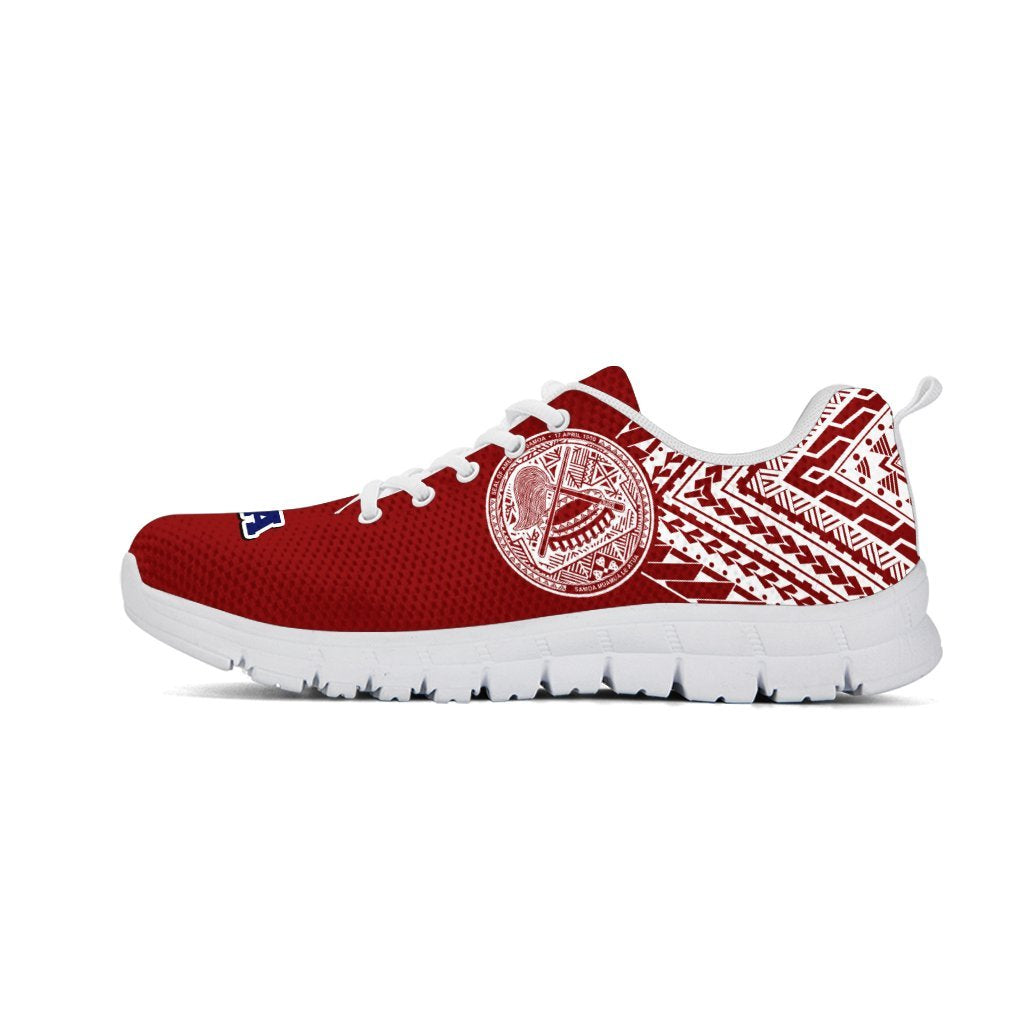 American Samoa Athletic Sneakers (Red Version) - Vibe Hoodie Shop