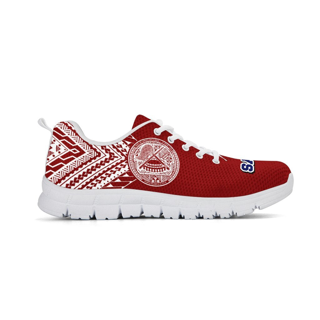 American Samoa Athletic Sneakers (Red Version) - Vibe Hoodie Shop