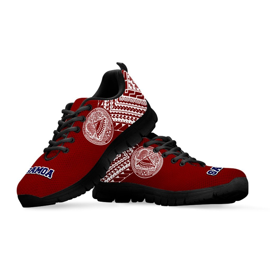 American Samoa Athletic Sneakers (Red Version) - Vibe Hoodie Shop