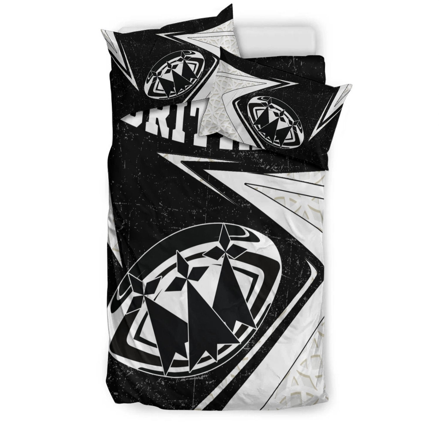 Brittany Rugby Bedding Set - Celtic Bretagne Rugby Ball - Vibe Hoodie Shop