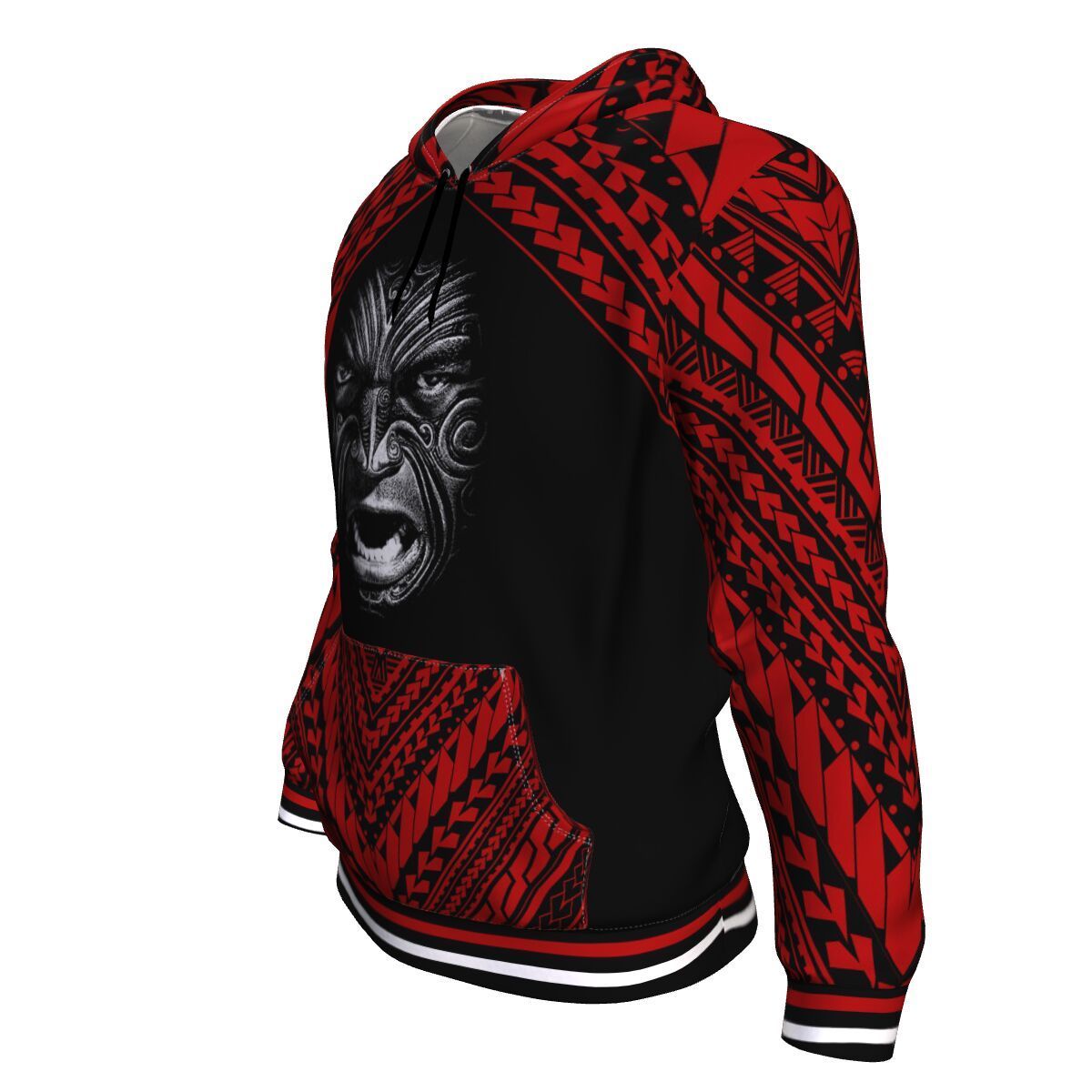 Rugby Haka Face New Zealand Hoodie - Vibe Hoodie Shop