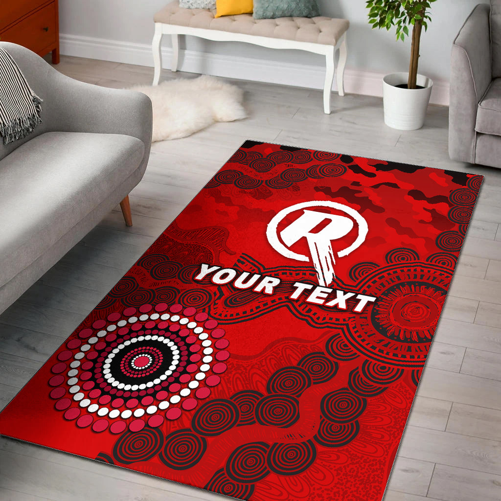 (Custom Personalised) Melbourne Renegades ANZAC Day Aboriginal Area Rug - - Vibe Hoodie Shop