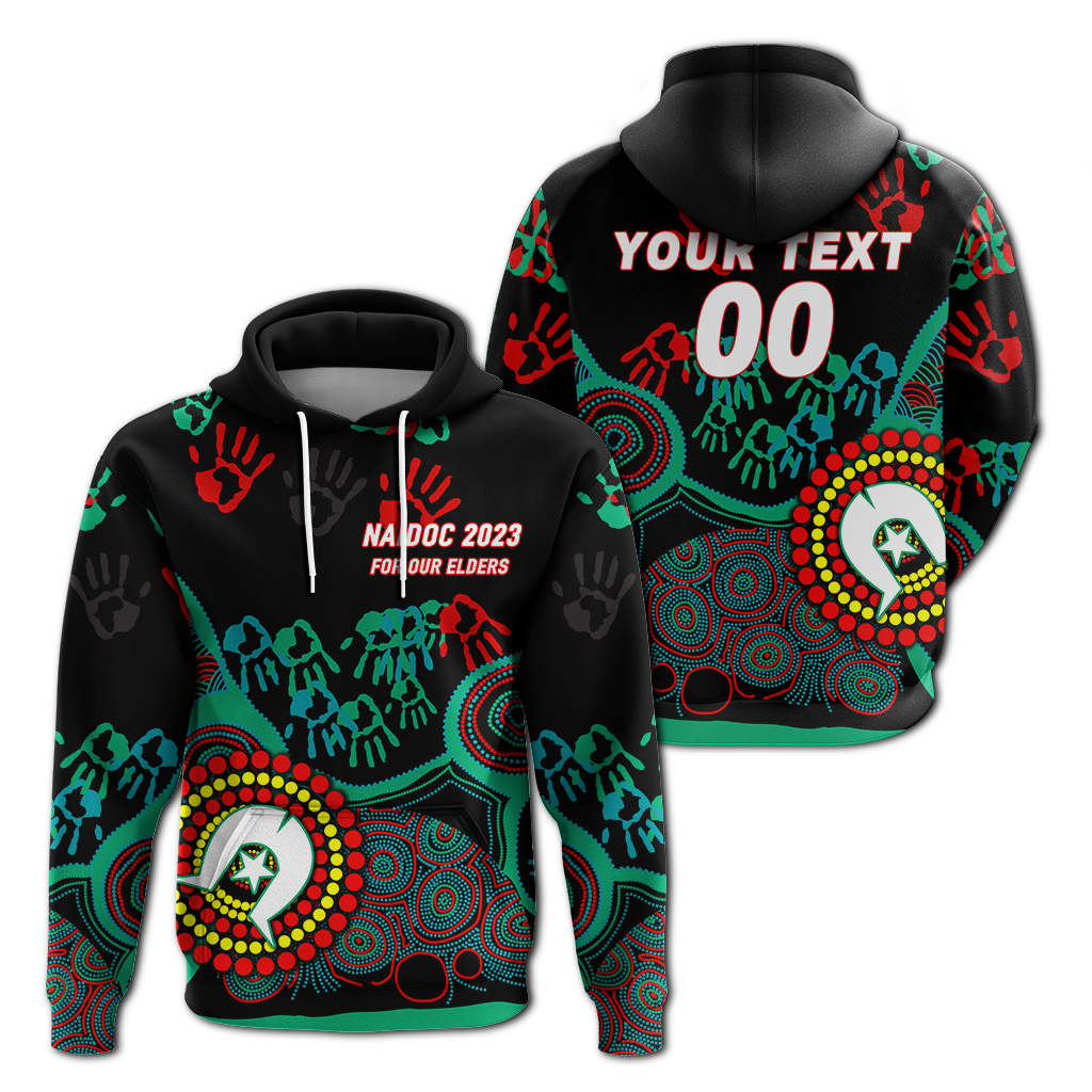 (Custom Personalised) NAIDOC Week 2023 Aboriginal Art For Our Elders Hoodie - LT12 - Vibe Hoodie Shop