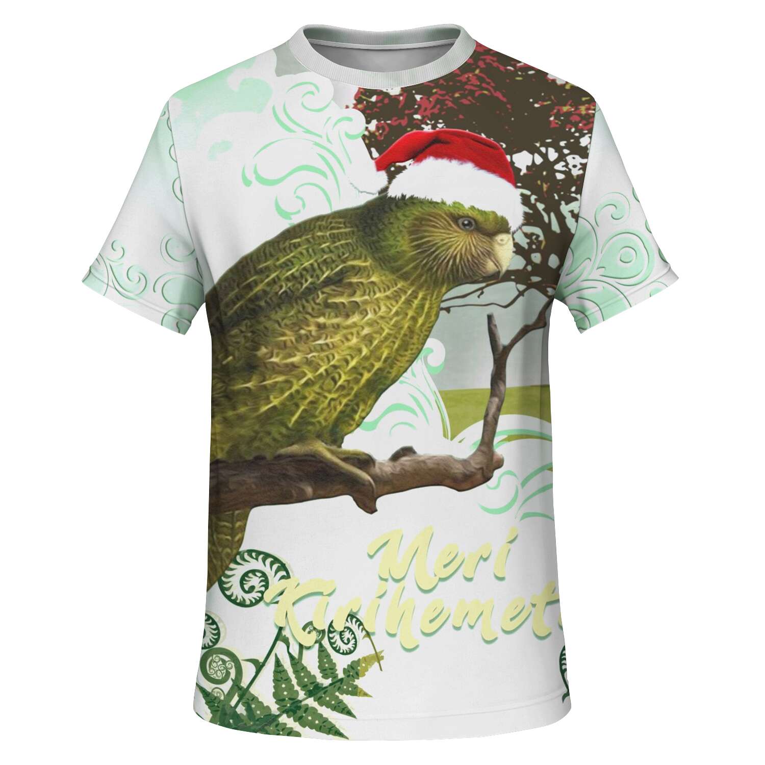 Christmas Kakapo New Zealand T shirt - Vibe Hoodie Shop