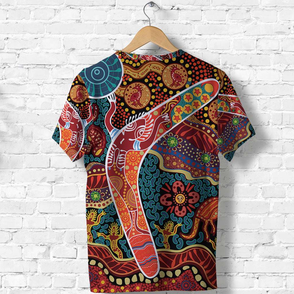 Aboriginal Boomerang T shirt Indigenous - Vibe Hoodie Shop