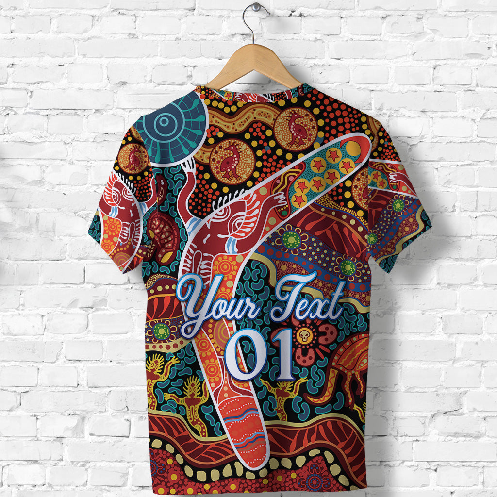 (Custom Personalised) Aboriginal Boomerang T shirt Indigenous - Vibe Hoodie Shop