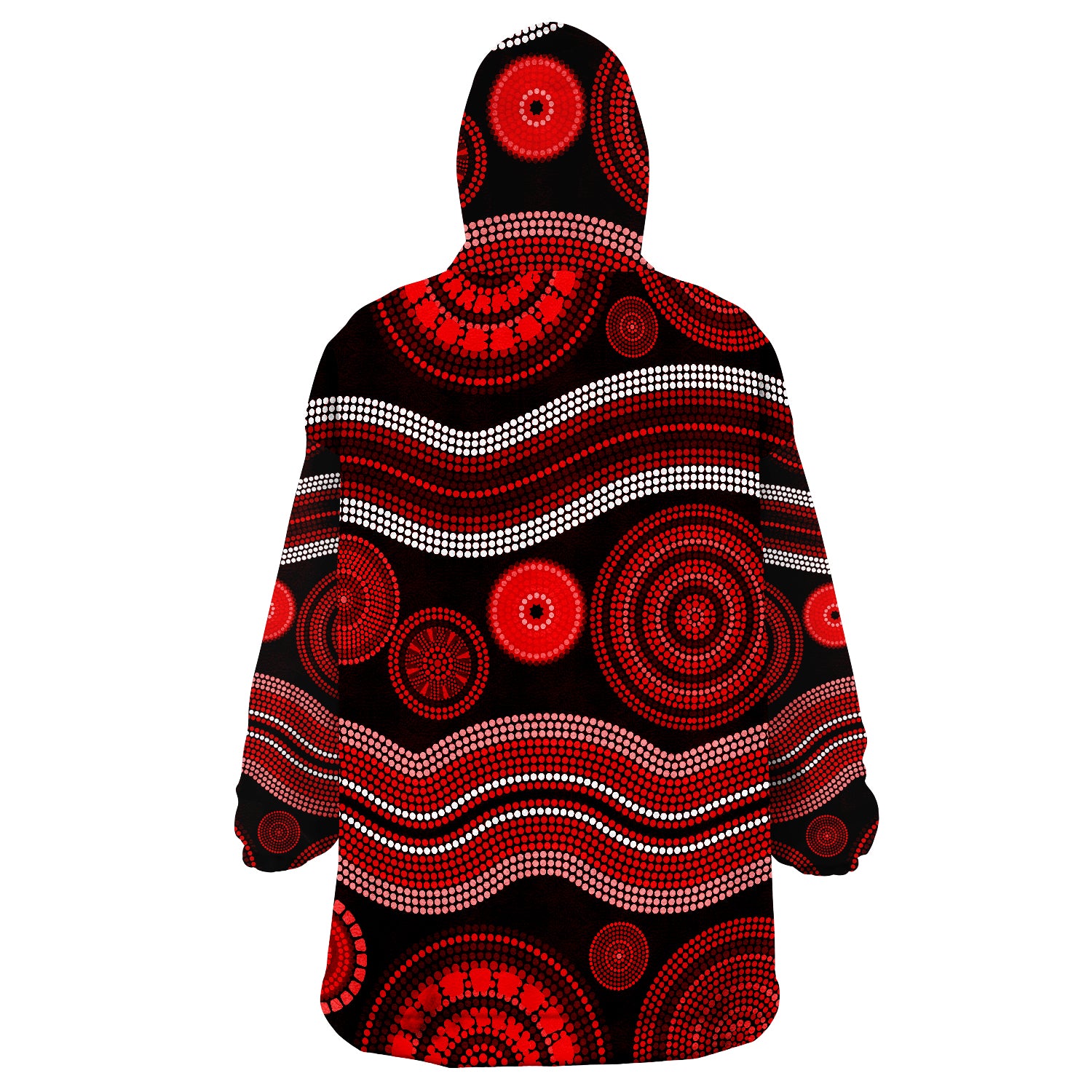 Aboriginal Dot Unique Style Ver.02 Wearable Blanket Hoodie - Vibe Hoodie Shop