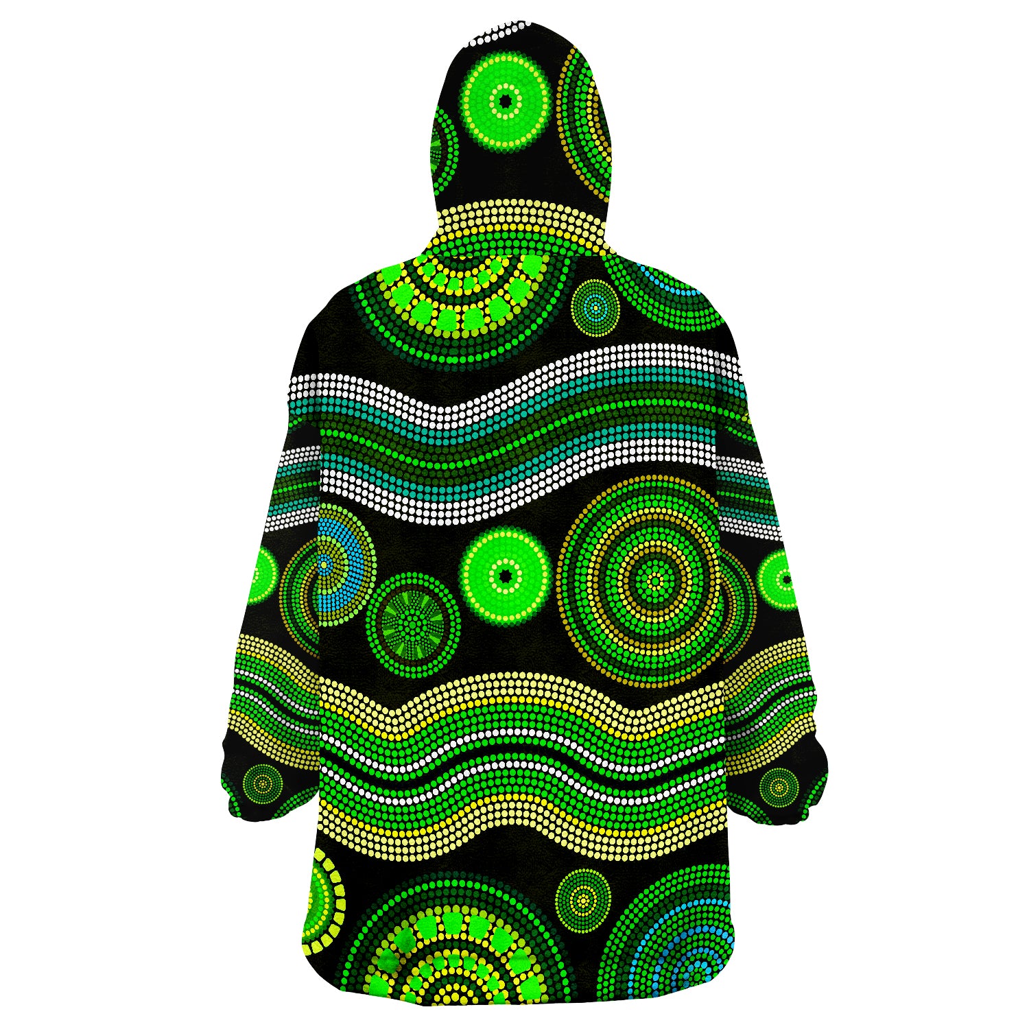 Aboriginal Dot Unique Style Ver.03 Wearable Blanket Hoodie - Vibe Hoodie Shop