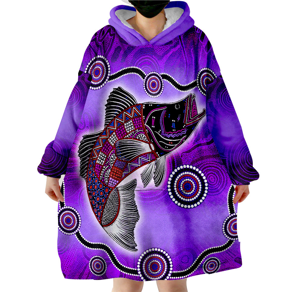 Aboriginal Fishing Ver.01 Wearable Blanket Hoodie - Vibe Hoodie Shop