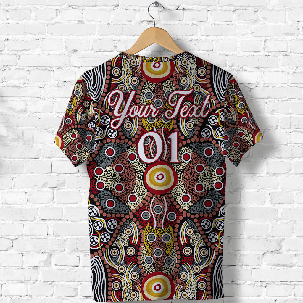 (Custom Personalised) Aboriginal Art Dot Vibes T shirt Indigenous - NO.1 - Vibe Hoodie Shop