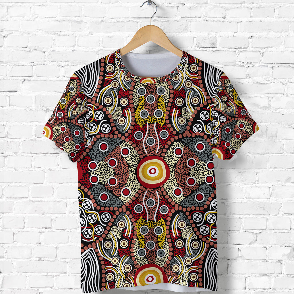 (Custom Personalised) Aboriginal Art Dot Vibes T shirt Indigenous - NO.1 - Vibe Hoodie Shop