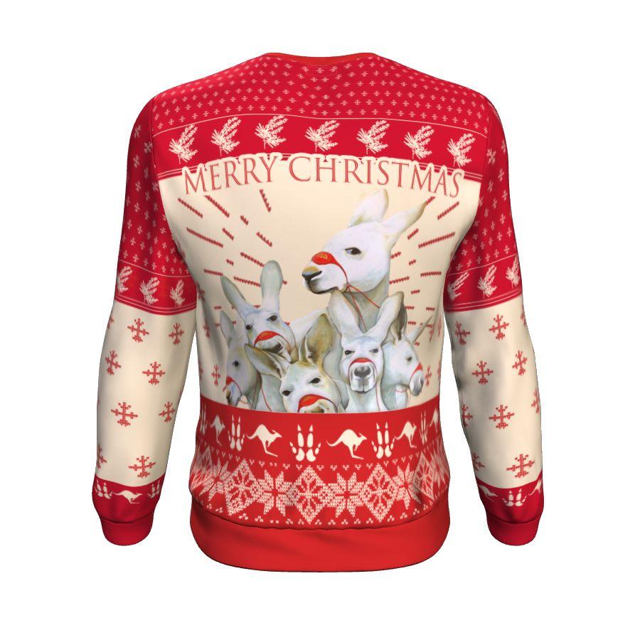Christmas Australia Sweater - Kangaroo Shirt Merry Christmas - Unisex - Vibe Hoodie Shop