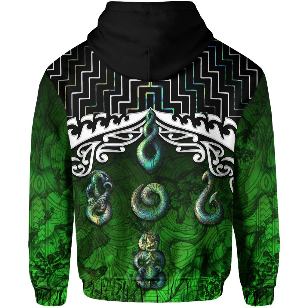 New Zealand Maori Zip Up Hoodie, Poutama Maori Symbols Zipper Hoodie - Vibe Hoodie Shop