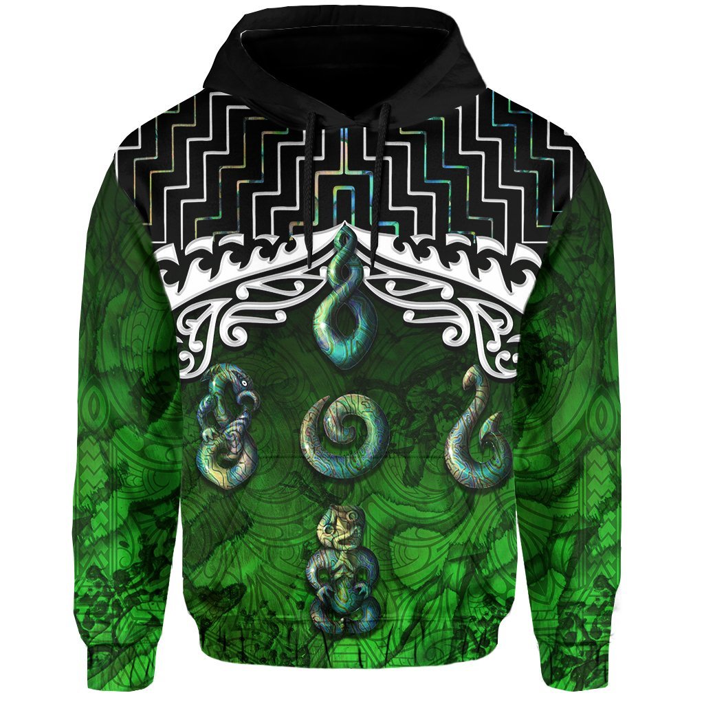 New Zealand Maori Hoodie, Poutama Maori Symbols Pullover Hoodie - Vibe Hoodie Shop