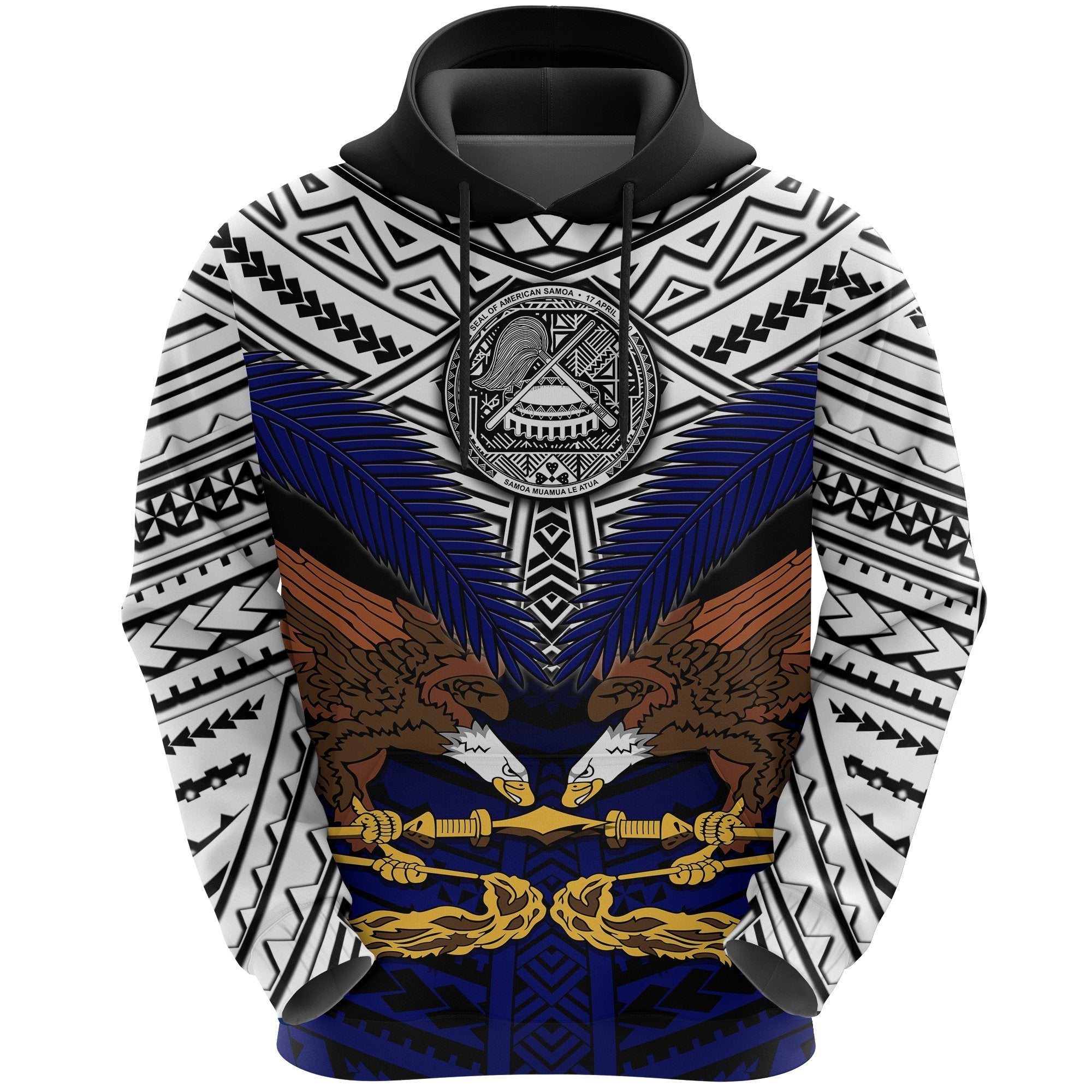 Seal Of American Samoa Hoodie Eagle - Vibe Hoodie Shop