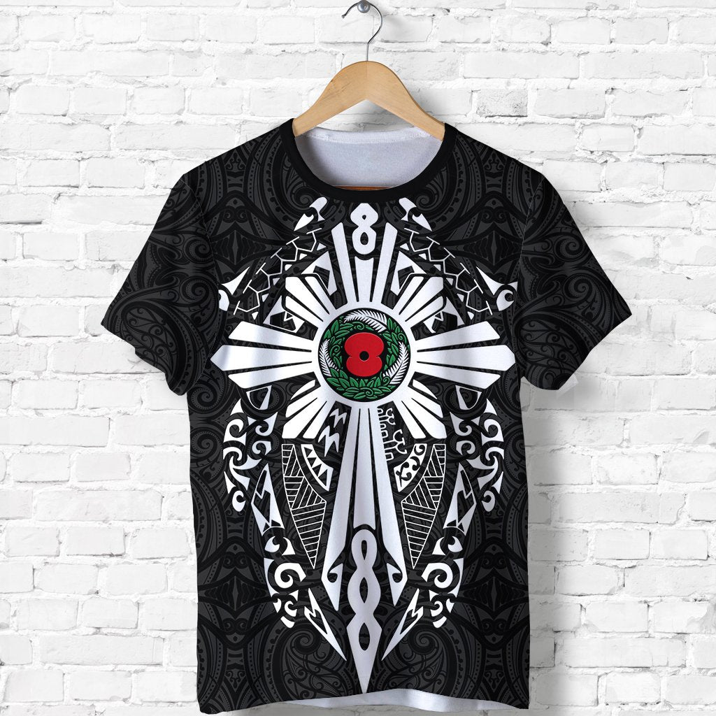 New Zealand ANZAC Shirt, Lest We Forget Maori Cross Tattoo T shirt - Vibe Hoodie Shop