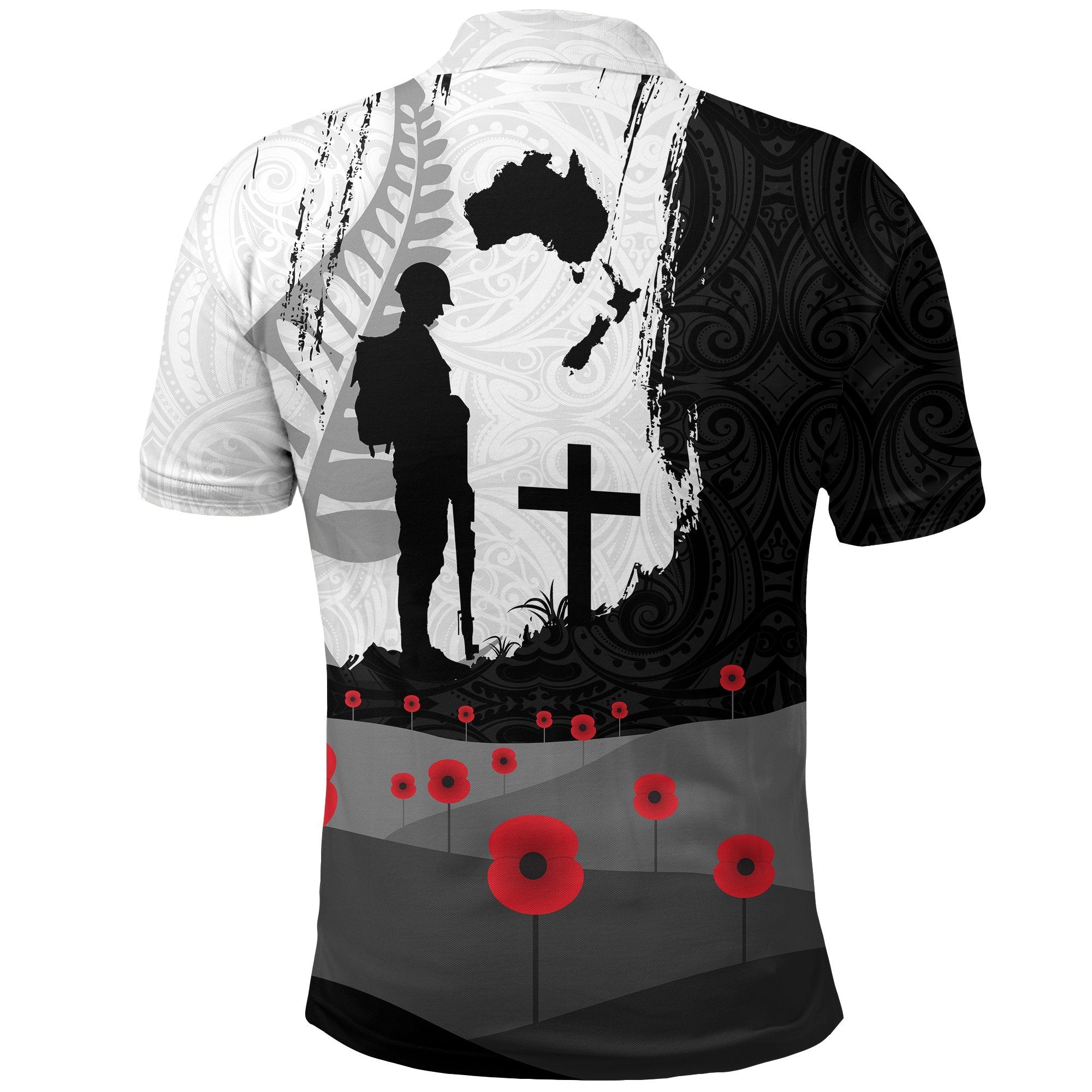 (Custom) ANZAC Day Polo Shirt, New Zealand Australia Lest We Forget Golf Shirt - Vibe Hoodie Shop