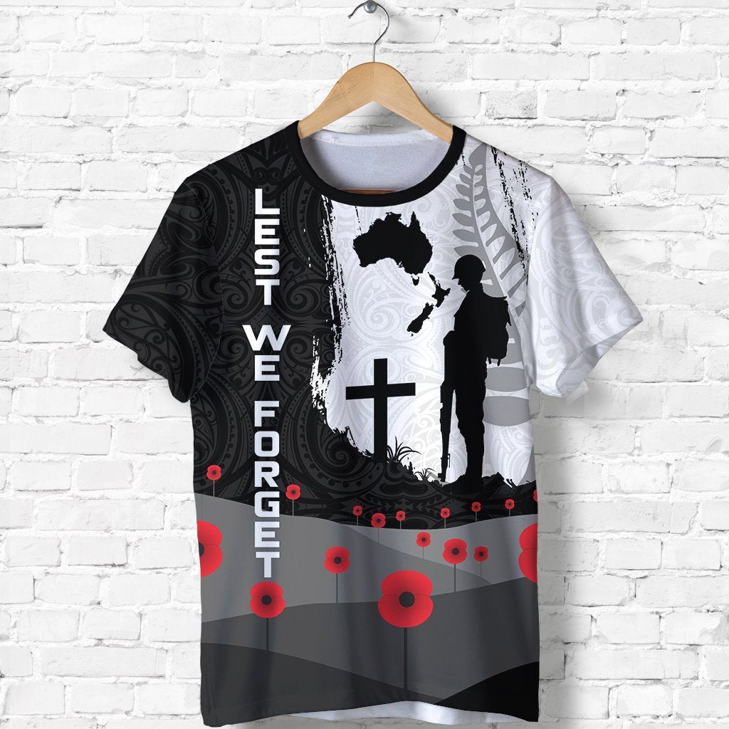 ANZAC Day Shirt, New Zealand Australia Lest We Forget T shirt - Vibe Hoodie Shop