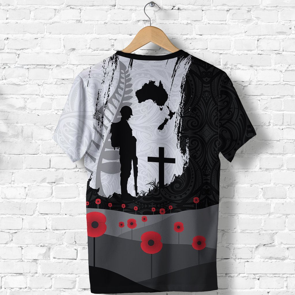 (Custom) ANZAC Day Shirt, New Zealand Australia Lest We Forget T shirt - Vibe Hoodie Shop