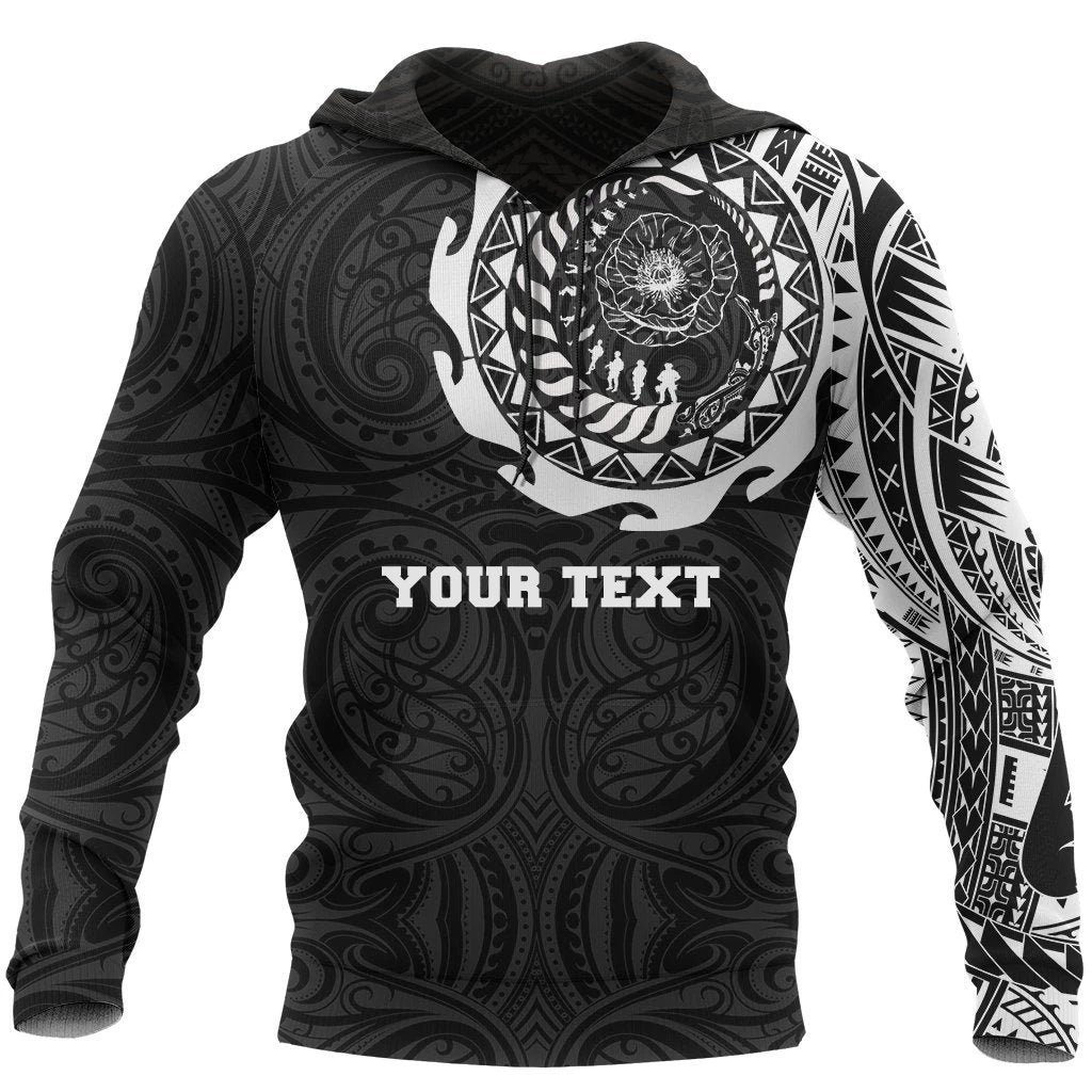 New Zealand ANZAC Hoodie, Lest We Forget Maori Tattoo Pullover Hoodie - Customized - Vibe Hoodie Shop