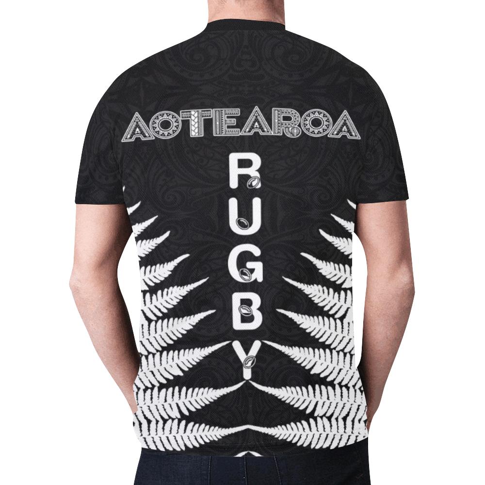 New Zealand Rugby Shirt, Aotearoa Rugby Fern T shirts - Vibe Hoodie Shop