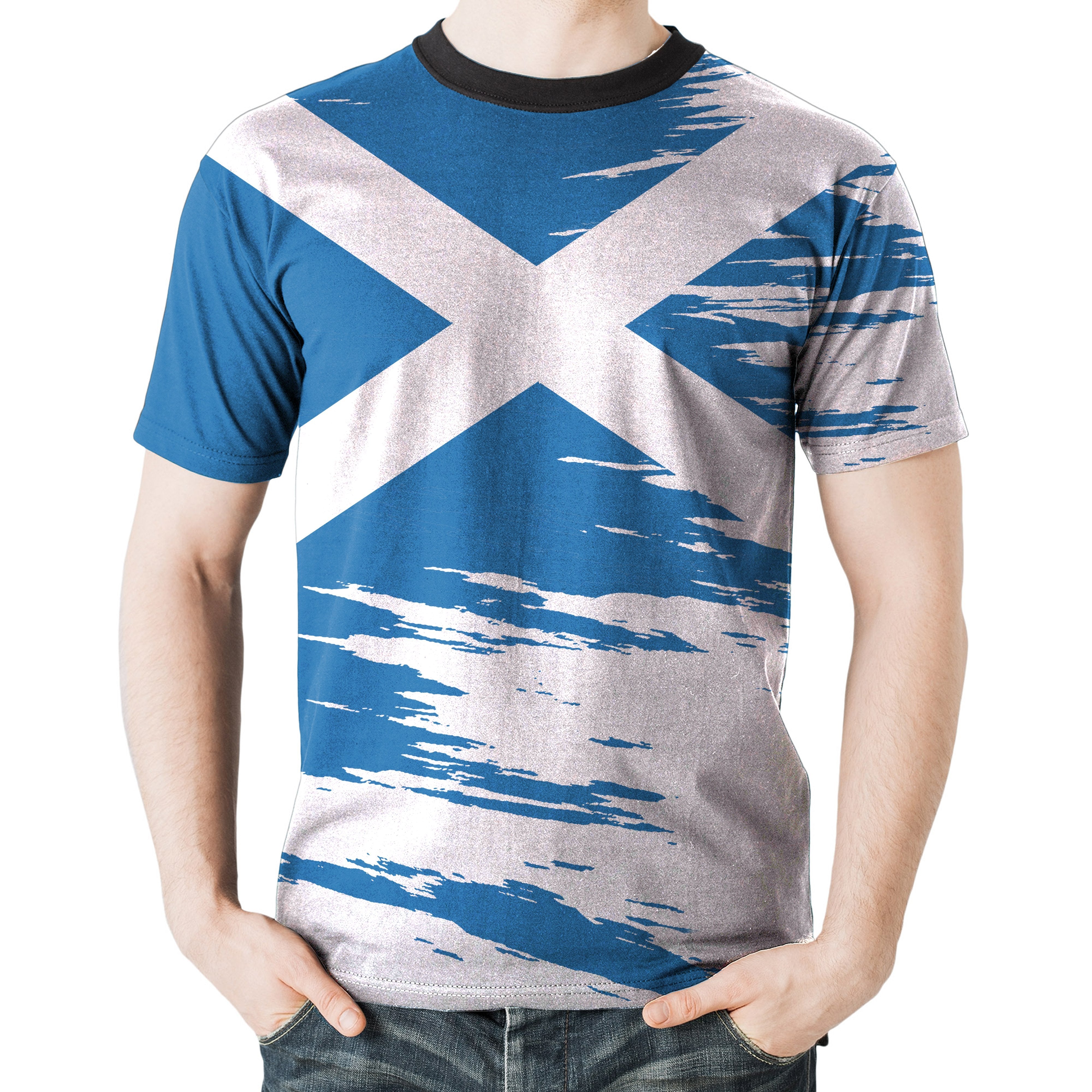 Scotland T shirt - Scottish Flag - Vibe Hoodie Shop