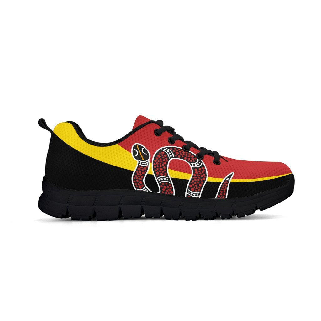 Aboriginal Sneakers, Snake Dot Painting Shoes Aboriginal Color - Vibe Hoodie Shop