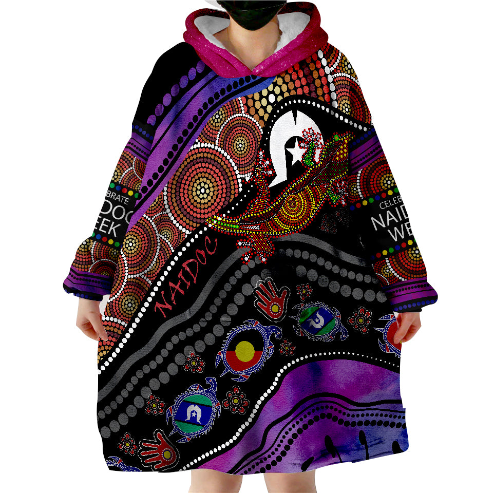 Aussie Aboriginal Heal Country Torres Strait Islanders Wearable Blanket Hoodie - Vibe Hoodie Shop