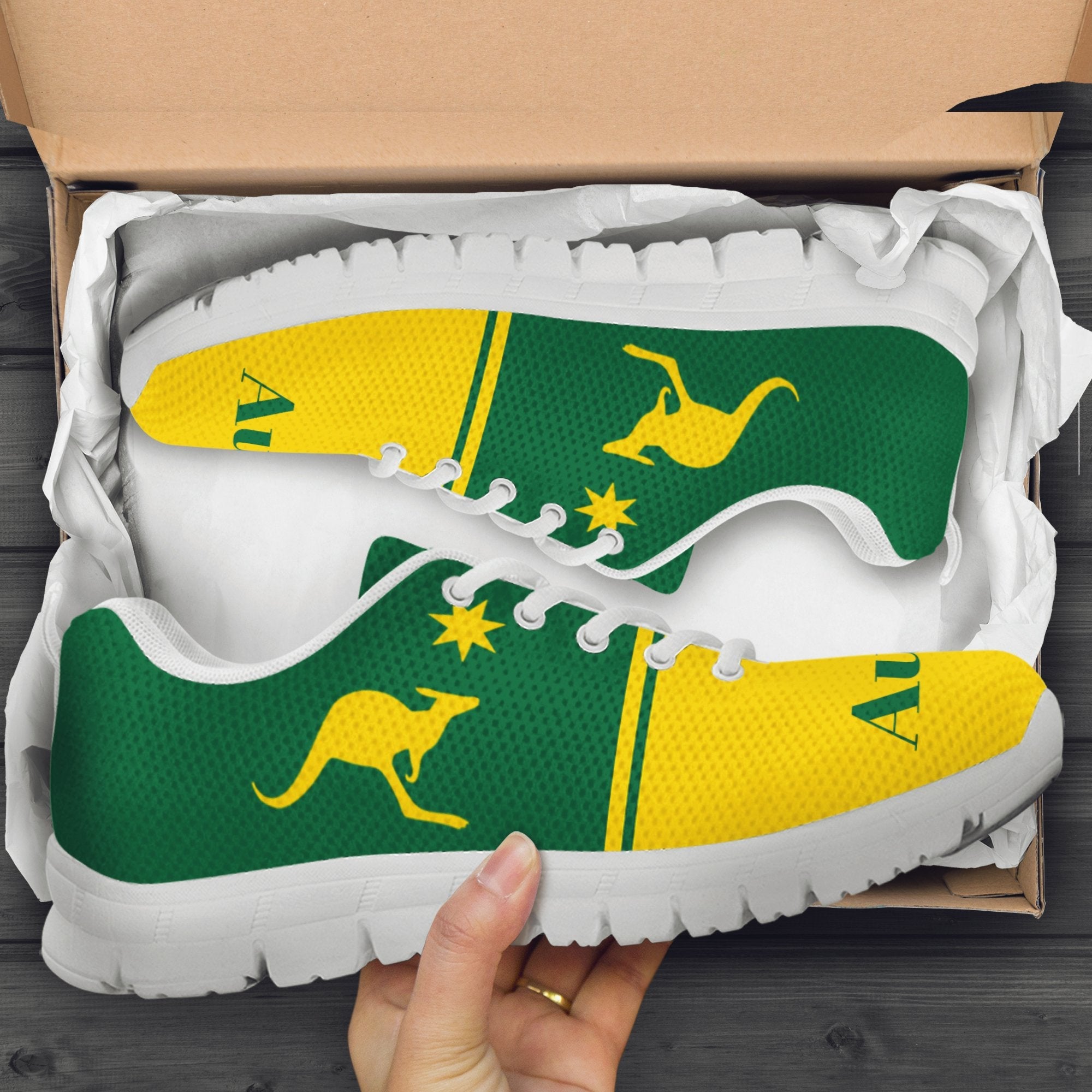 Sneakers - Kangaroo Shoes Rugby Aussie - Unisex - Vibe Hoodie Shop