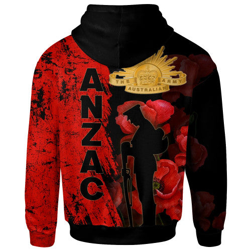 Australia Anzac Day Hoodie - Anzac Poppy - Vibe Hoodie Shop