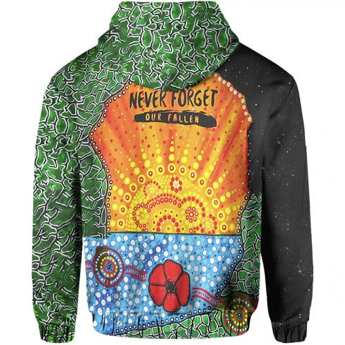 Australia Anzac Day Hoodie - Lest We Forget Poppy - Vibe Hoodie Shop