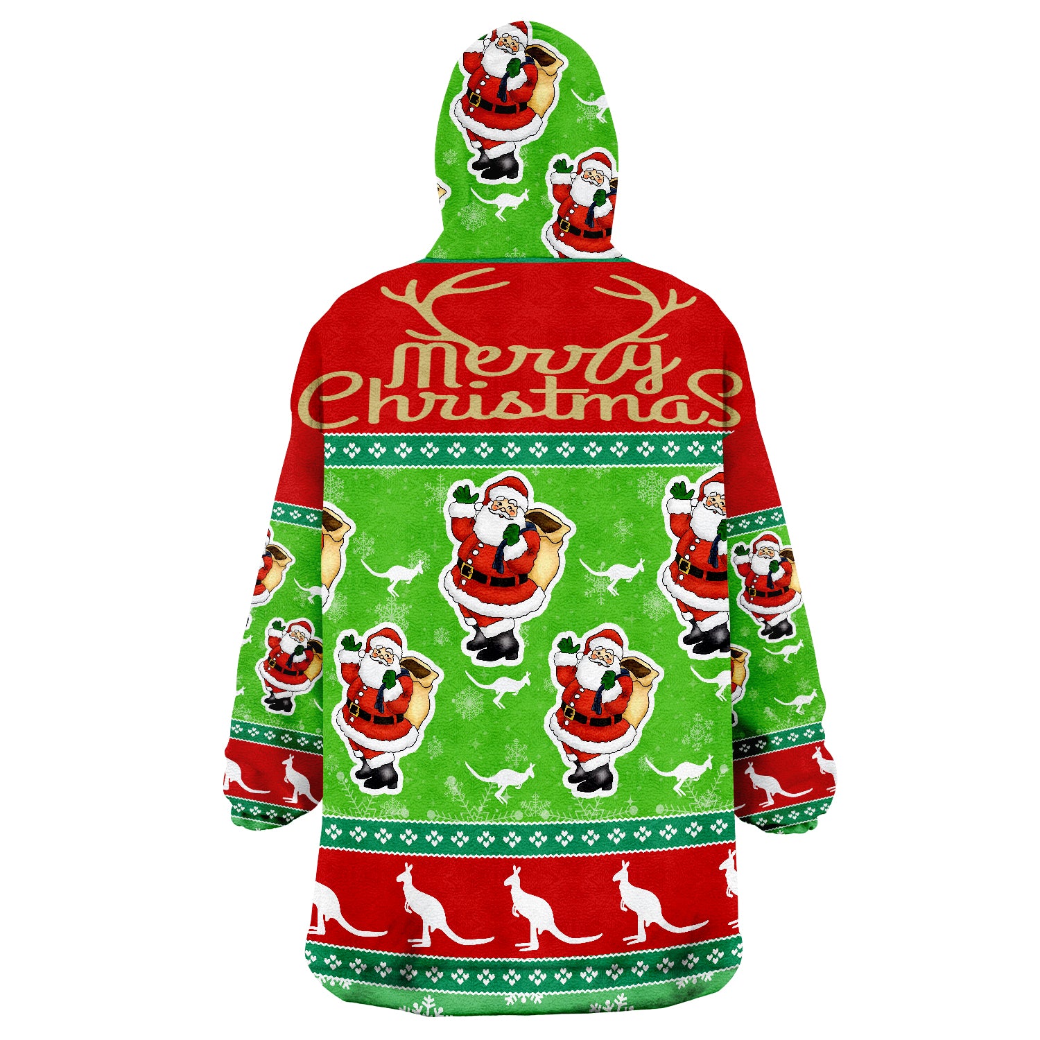 Australia Christmas - Santa Claus Shirt Merry Christmas Wearable Blanket Hoodie - Vibe Hoodie Shop