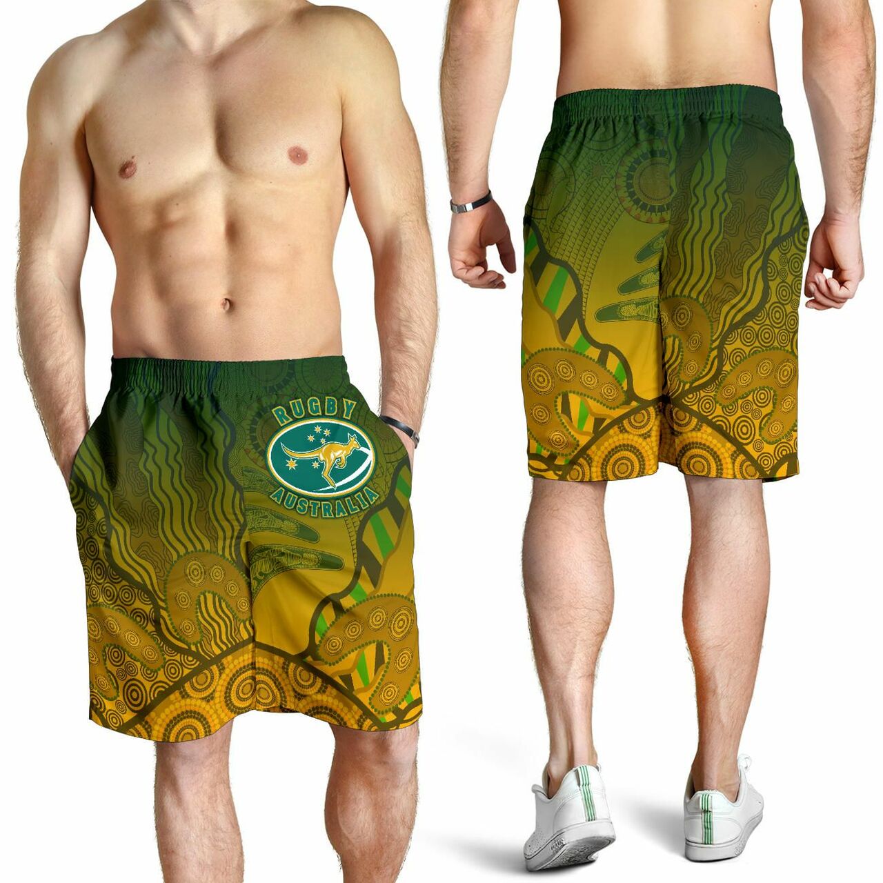 Australia Men Shorts - Aboriginal Australian Men Shorts RLT13 - Vibe Hoodie Shop