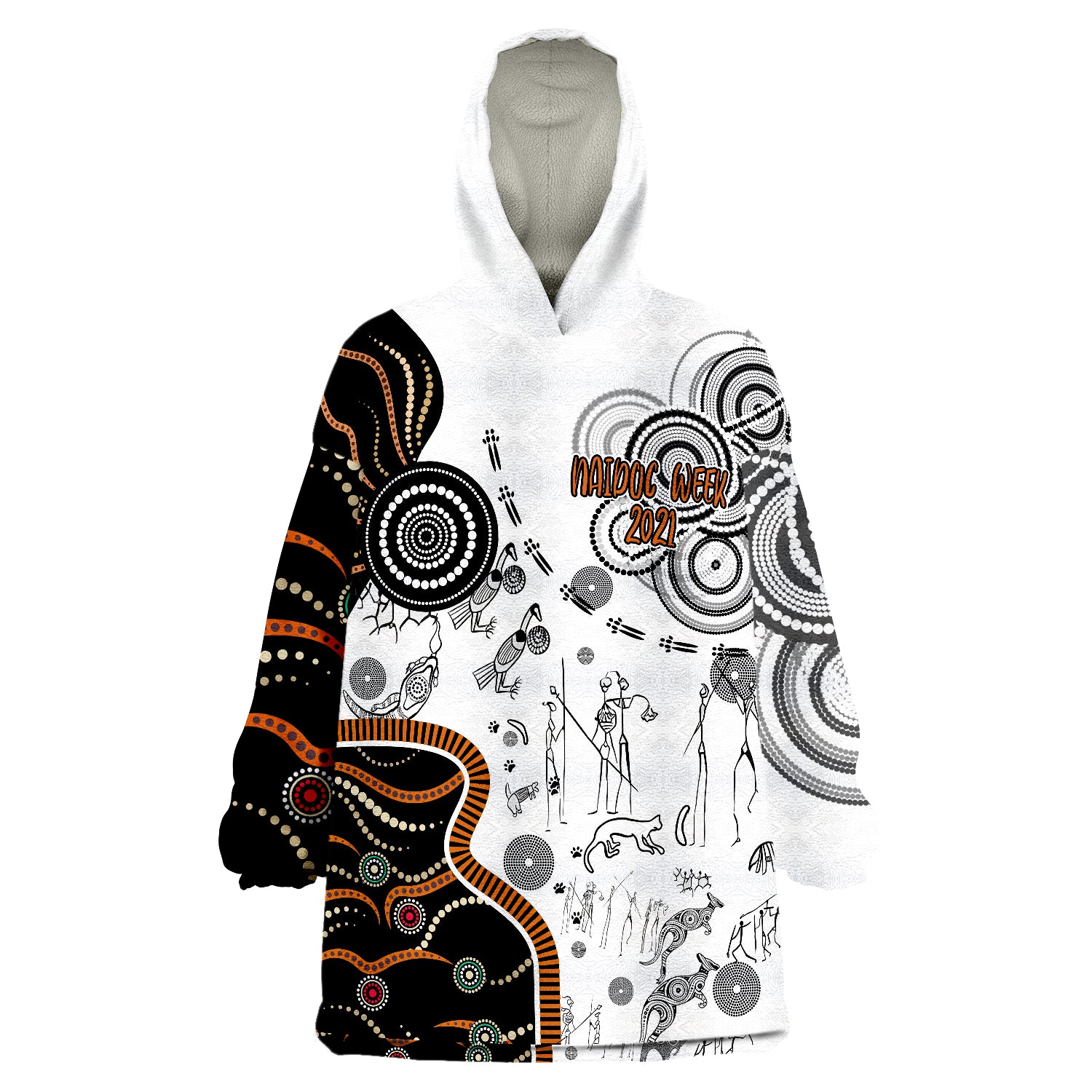 Australia NAIDOC Week Aboriginal Story Wearable Blanket Hoodie - Vibe Hoodie Shop