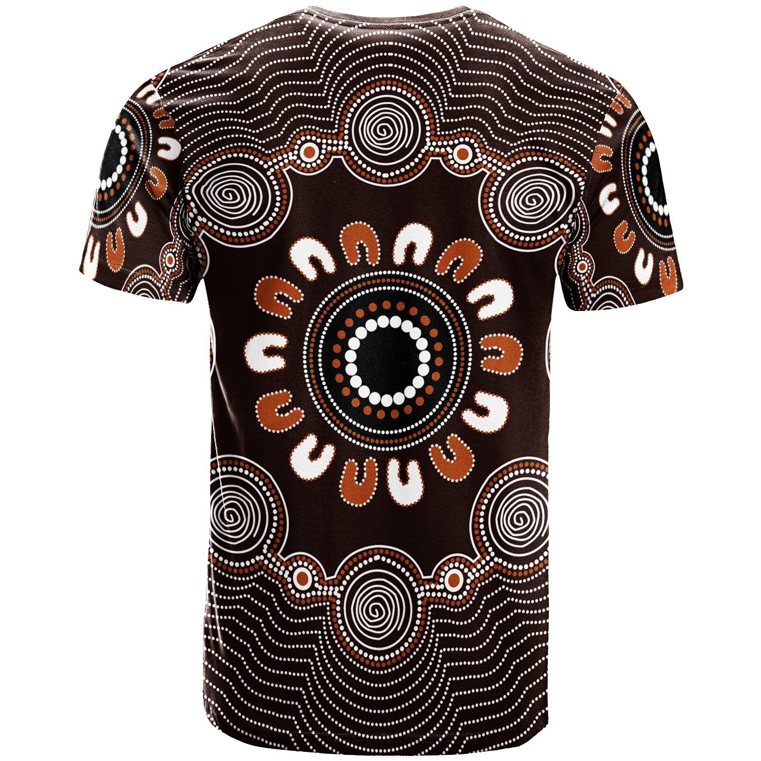 T shirt - Aboriginal Circle Dot Panting Art - Vibe Hoodie Shop