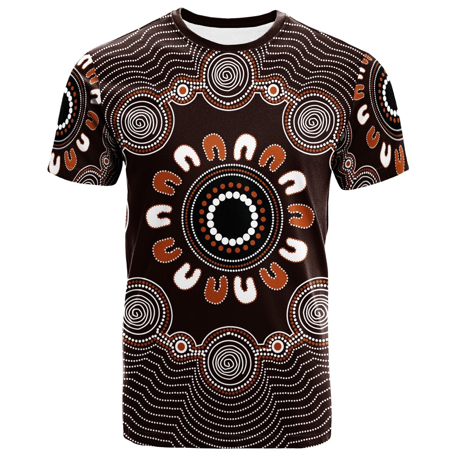 T shirt - Aboriginal Circle Dot Panting Art - Vibe Hoodie Shop