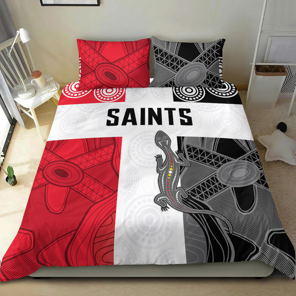 Saints Football Bedding Set St Kilda Indigenous - Vibe Hoodie Shop