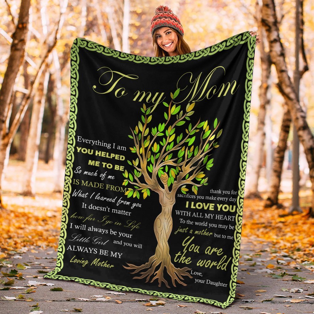 Celtic Mother  s Day Premium Blanket - To My Mom - Vibe Hoodie Shop