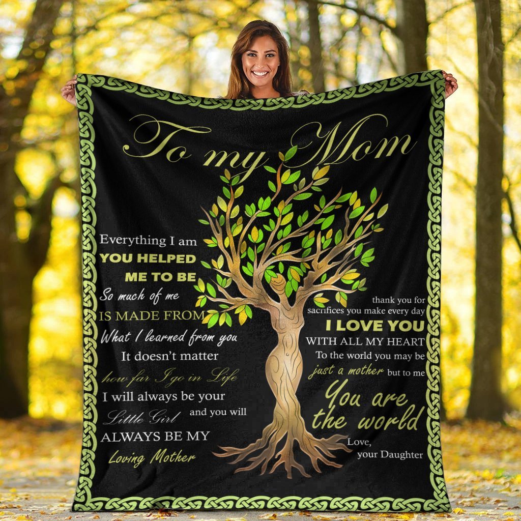 Celtic Mother  s Day Premium Blanket - To My Mom - Vibe Hoodie Shop