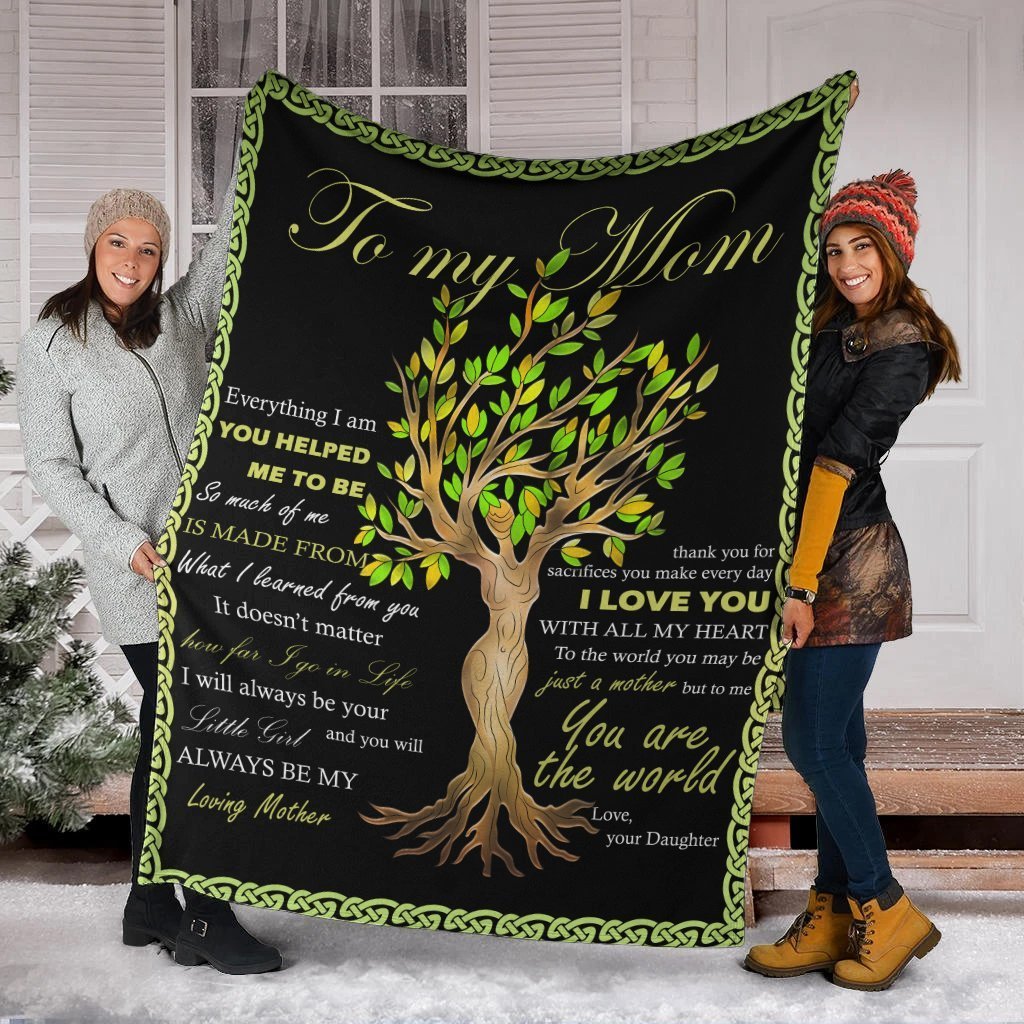 Celtic Mother  s Day Premium Blanket - To My Mom - Vibe Hoodie Shop