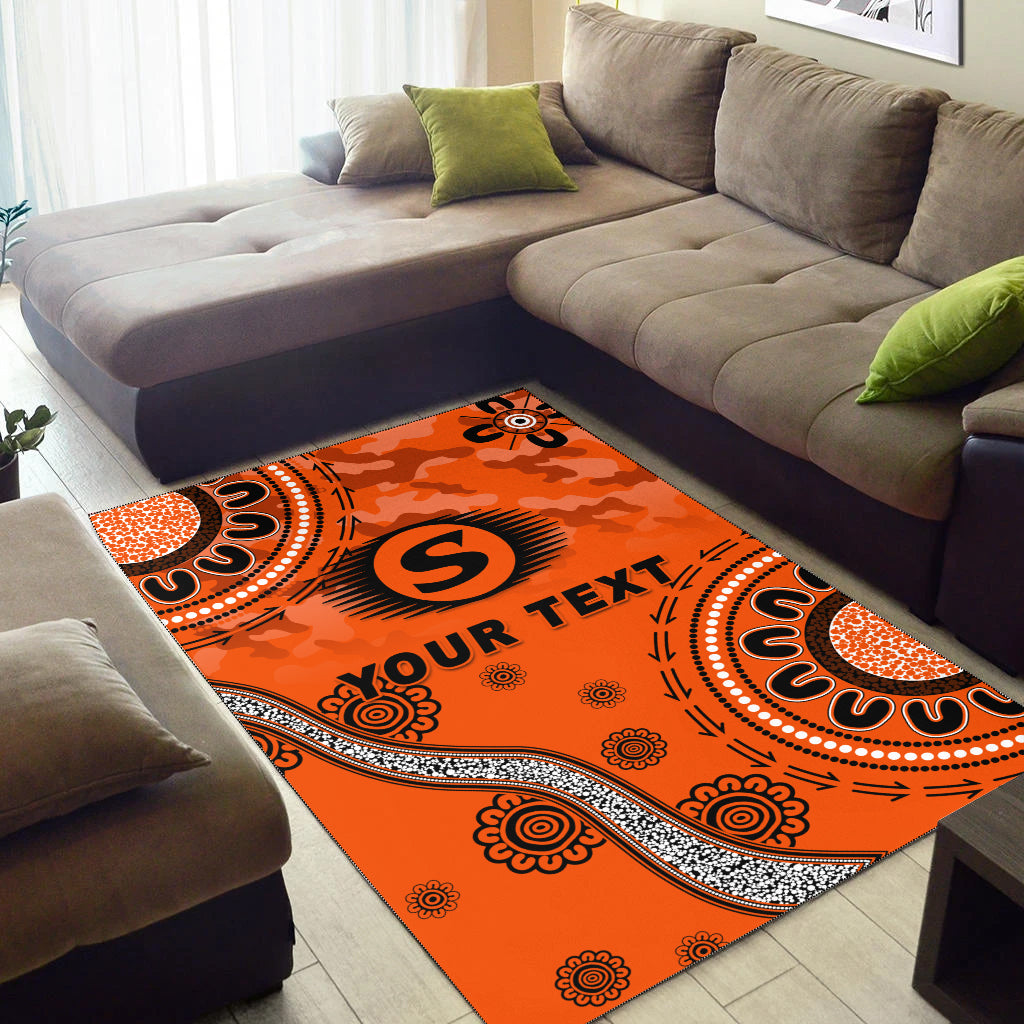 (Custom Personalised) Perth Scorchers ANZAC Day Aboriginal Area Rug - - Vibe Hoodie Shop